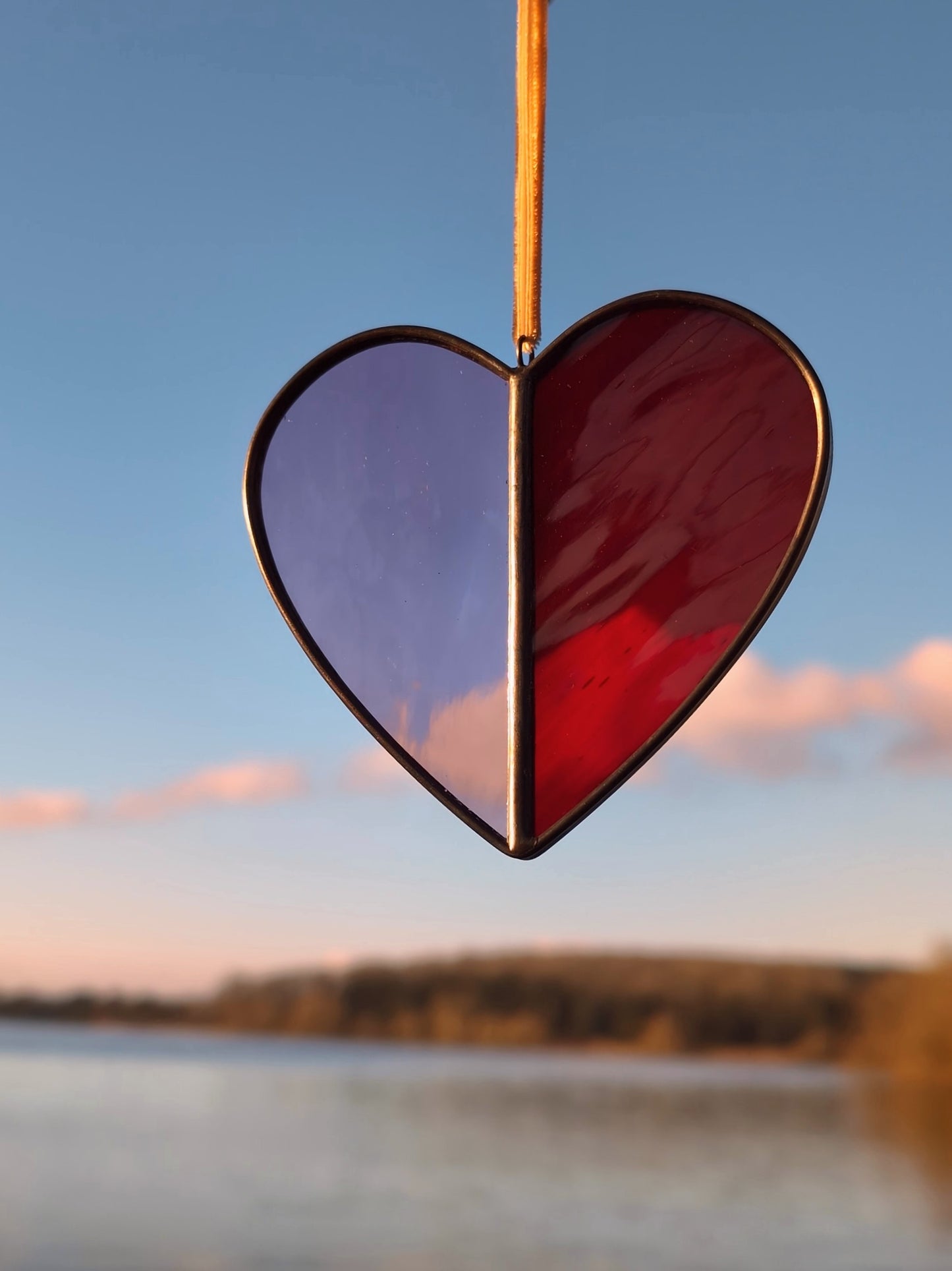 Mini Sweetheart, Ruby - Stained Glass Suncatcher