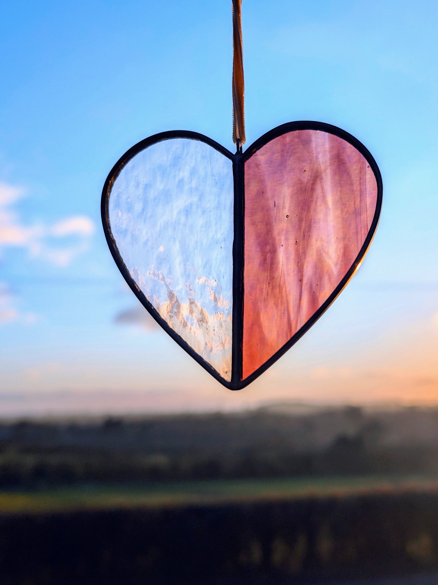 Mini Sweetheart - Peony - Stained Glass Suncatcher